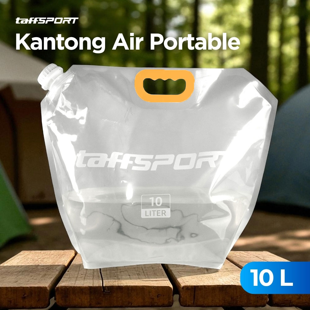 TaffSPORT Kantong Air Minum Lipat Multifungsi Portable Water Bag 10L - OT009 Gambar produk TaffSPORT Kantong Air Minum Lipat Multifungsi Portable Water Bag 10L - OT009