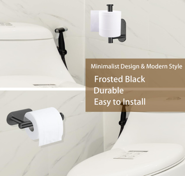 HOUSEEN Gantungan Tempat Tisu Toilet Paper Holder Stainless Steel 304 - H225 Gambar produk HOUSEEN Gantungan Tempat Tisu Toilet Paper Holder Stainless Steel 304 - H225