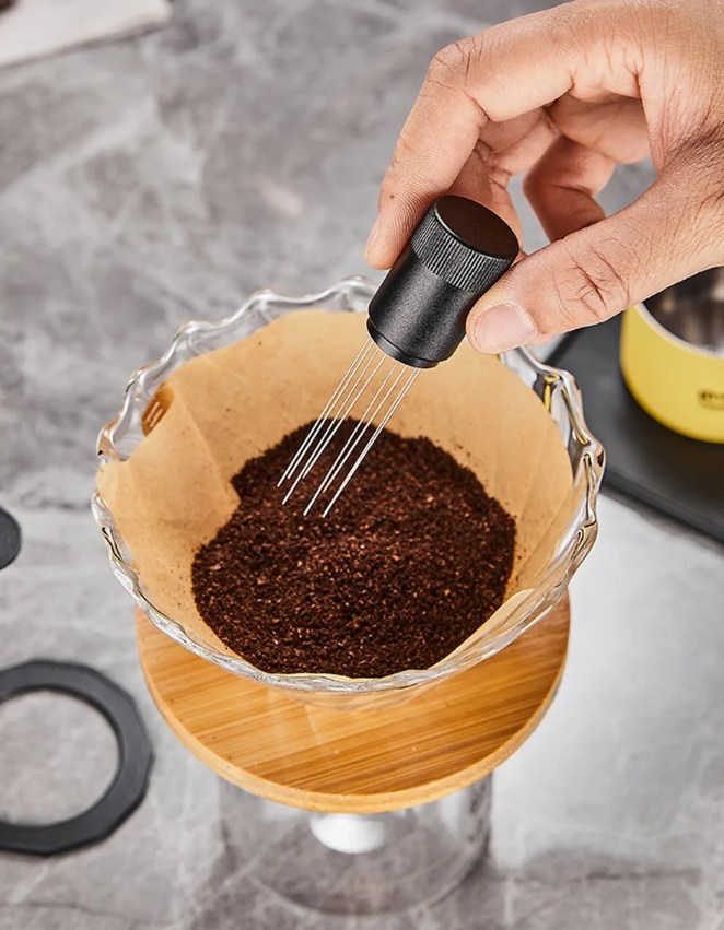 MADO Jarum Kopi Espresso 8 Needle Distribution Espresso Coffee Stirrer - MD-6899 Gambar produk MADO Jarum Kopi Espresso 8 Needle Distribution Espresso Coffee Stirrer - MD-6899