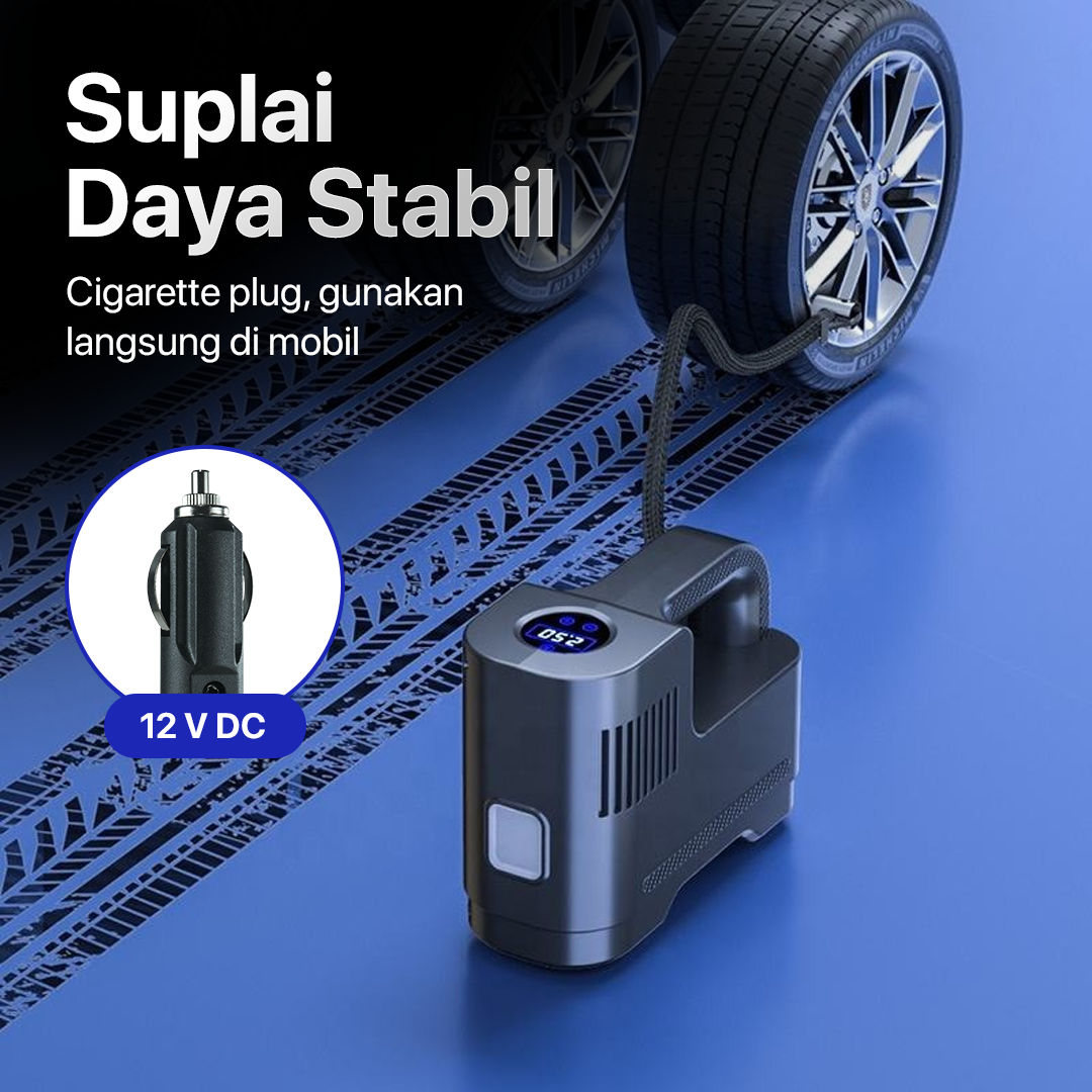 SUITU Pompa Ban Elektrik Portable Air Compressor DC 12V 150 PSI - S15 Gambar produk SUITU Pompa Ban Elektrik Portable Air Compressor DC 12V 150 PSI - S15
