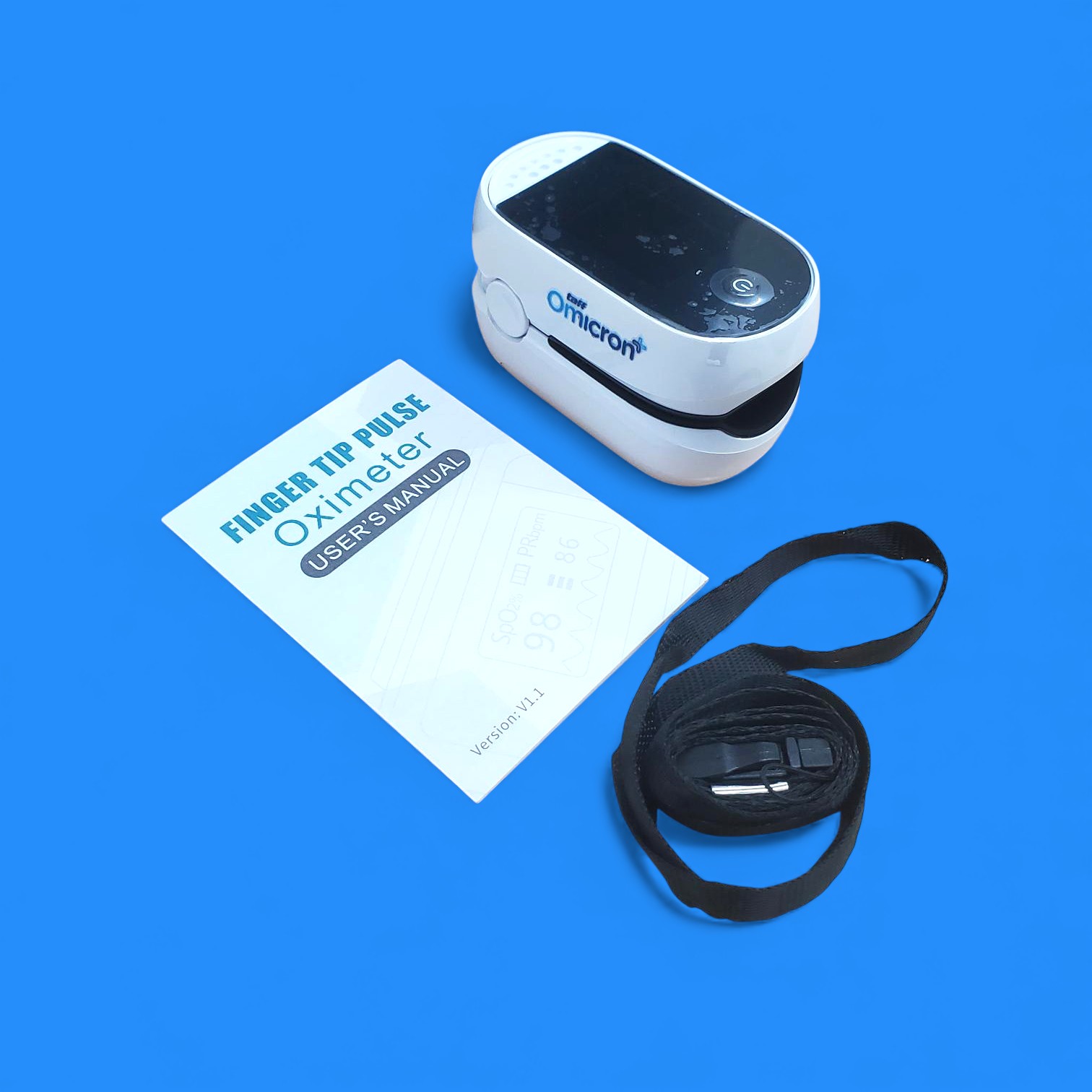 TaffOmicron Fingertip Pulse Oximeter Alat Ukur Saturasi Oksigen Darah - C101B1 Gambar produk TaffOmicron Fingertip Pulse Oximeter Alat Ukur Saturasi Oksigen Darah - C101B1