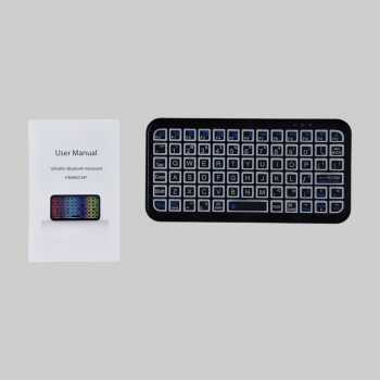 Gambar produk AXPRO Keyboard Wireless Mini Bluetooth Rechargeable RGB 8 Colors - M7