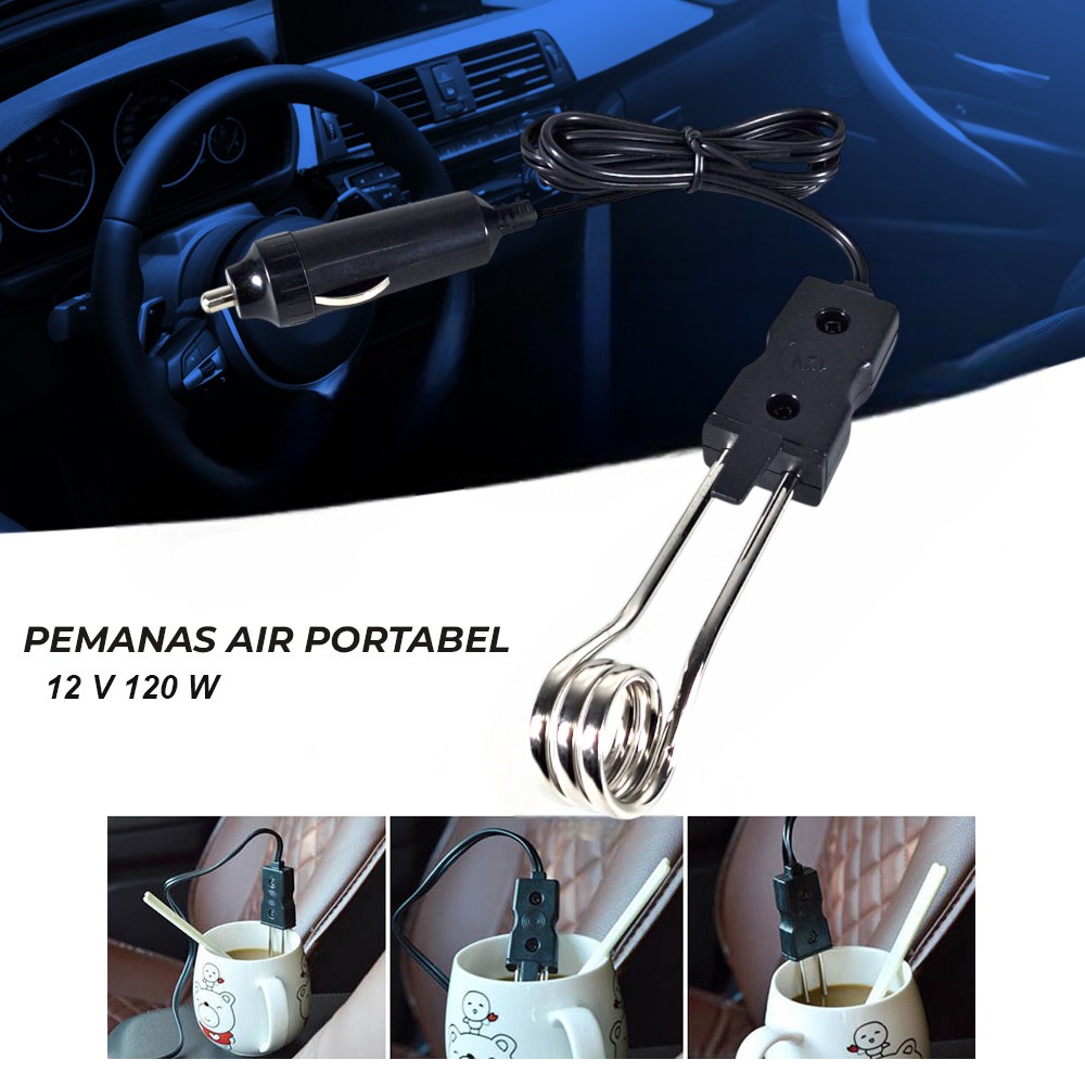 AUTOECHO Pemanas Air Portable Mobil 12V 120W - HT-2090 Gambar produk AUTOECHO Pemanas Air Portable Mobil 12V 120W - HT-2090