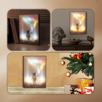 Gambar produk YORYZENG Lampu Meja Hias Lukisan 3in1 Color LED USB 30.5cm Astronaut - YY31