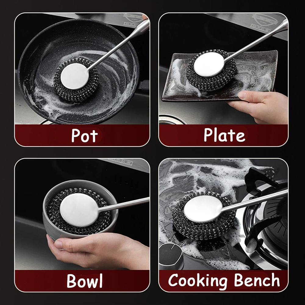 Onewly Sikat Kawat Cuci Piring Stainless Steel 201 Cleaning Wire Ball - ON-20 Gambar produk Onewly Sikat Kawat Cuci Piring Stainless Steel 201 Cleaning Wire Ball - ON-20