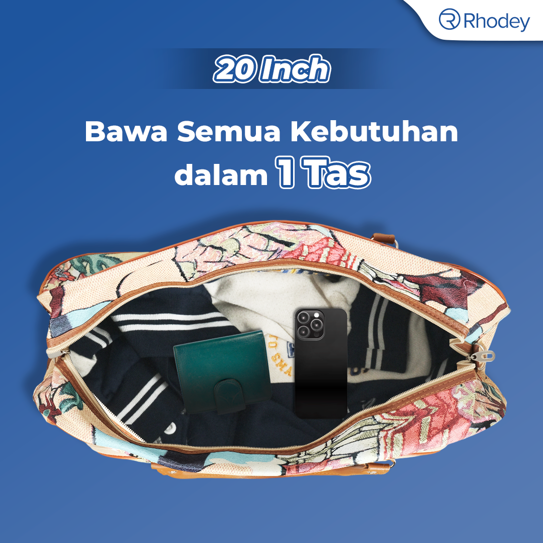 Rhodey RAIMIQI SEMOR Tas Jinjing Duffle Bag PU Leather Unisex 20 Inch Large Bear - CB001 Gambar produk Rhodey RAIMIQI SEMOR Tas Jinjing Duffle Bag PU Leather Unisex 20 Inch Large Bear - CB001