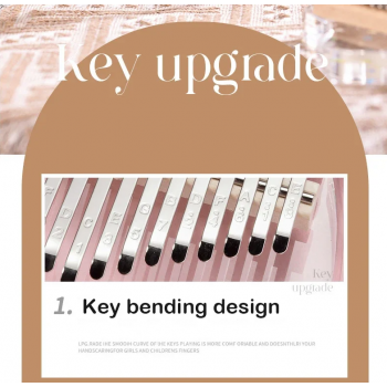 Gambar produk Miwayer Kalimba Thumb Piano Musical Toys 21 Note Sound Acrylic Cherry Blossom - HRU-002