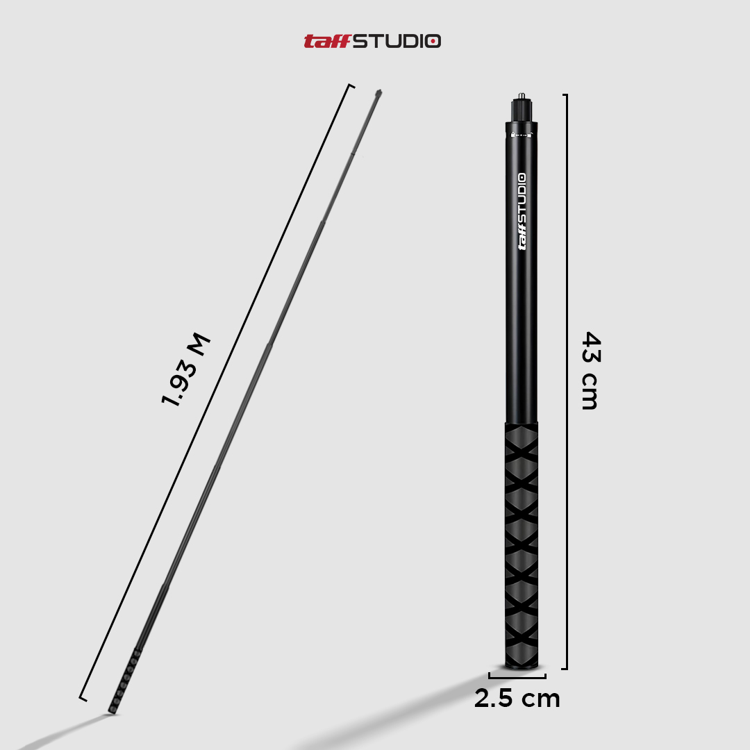 TaffSTUDIO Tongsis Selfie Stick Ultra Long Invisible Insta360 GoPro 1.93M - YZ502/YZ525/YZ511/YZ520 Gambar produk TaffSTUDIO Tongsis Selfie Stick Ultra Long Invisible Insta360 GoPro 1.93M - YZ502/YZ525/YZ511/YZ520