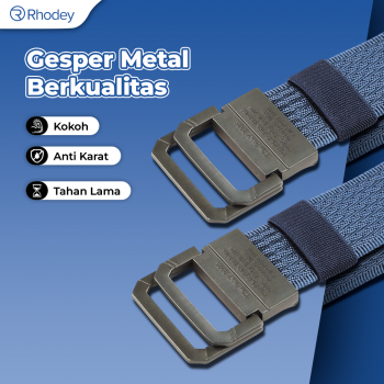 Gambar produk Rhodey Craftman Tali Ikat Pinggang Pria Canvas Buckle Belt - B1030