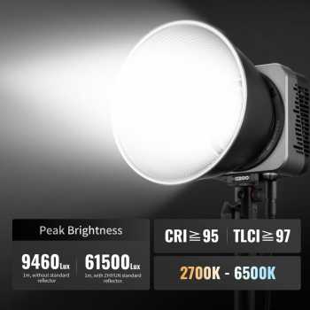Gambar produk Zhiyun Molus Lampu Flash Fill Light Tricolor 2700-6500K 240V 300W - G200