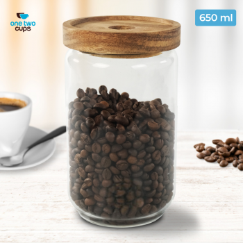 One Two Cups Toples Kaca Penyimpanan Makanan Kedap Udara Storage Jar - SL01