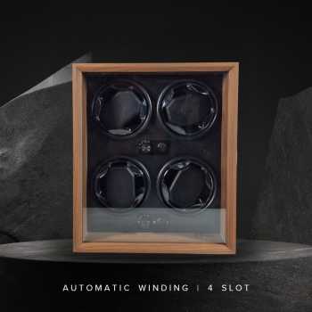 Rhodey Watch Winder Box Automatic Kotak Display Jam Tangan 4 Slot - SKW14