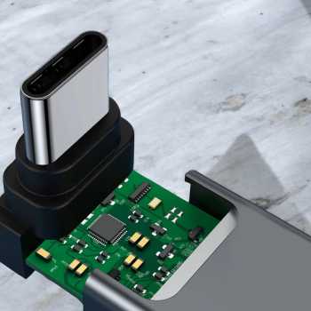 Gambar produk SUPT OTG USB 3.1 to Type C Elbow High Speed Adapter Aluminium Alloy - ST2