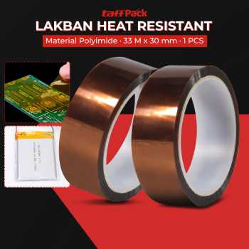 TaffPACK Lakban Heat Resistant Polyimide High Temperature Adhesive