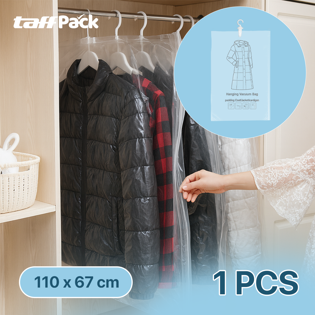 Gambar produk TaffPACK Kantong Vakum Baju Vacuum Compression Bag 1 PCS L - SN024