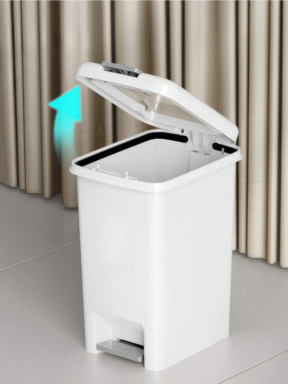 HOMBIN Tempat Sampah Pedal Kaki Trash Bin Household with Hand Press - H101 Gambar produk HOMBIN Tempat Sampah Pedal Kaki Trash Bin Household with Hand Press - H101