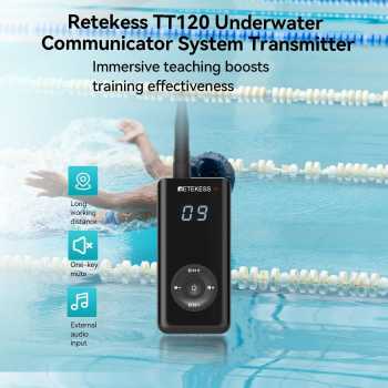 RETEKESS Underwater Communicator Swimming Transmitter 3500mAh - TT120
