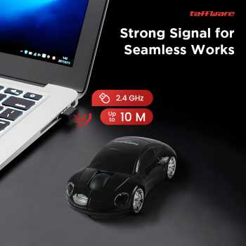 Gambar produk Taffware Mouse Wireless Optical 2.4GHz Model Mobil Supercar 1600DPI - CM0016