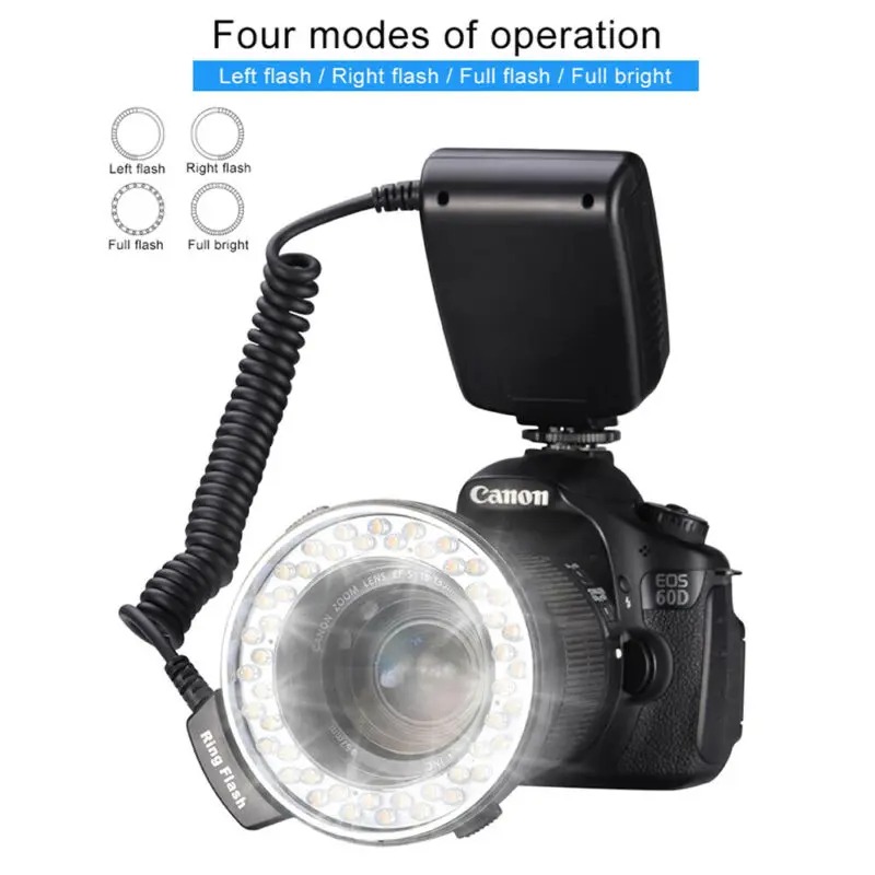 CAMOLO Macro Ring Flash LED 3in1 Color 1500-3000K for DSLR Camera - RF-550D Gambar produk CAMOLO Macro Ring Flash LED 3in1 Color 1500-3000K for DSLR Camera - RF-550D