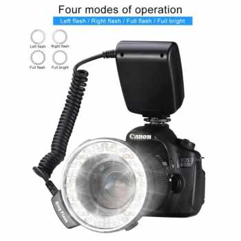 Gambar produk CAMOLO Macro Ring Flash LED 3in1 Color 1500-3000K for DSLR Camera - RF-550D
