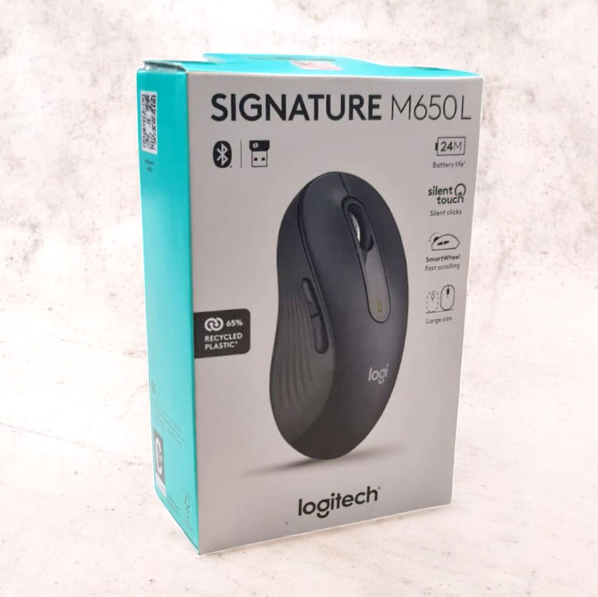 Logitech Mouse Wireless Bluetooth Silent Touch 4000 DPI - M650L Gambar produk Logitech Mouse Wireless Bluetooth Silent Touch 4000 DPI - M650L