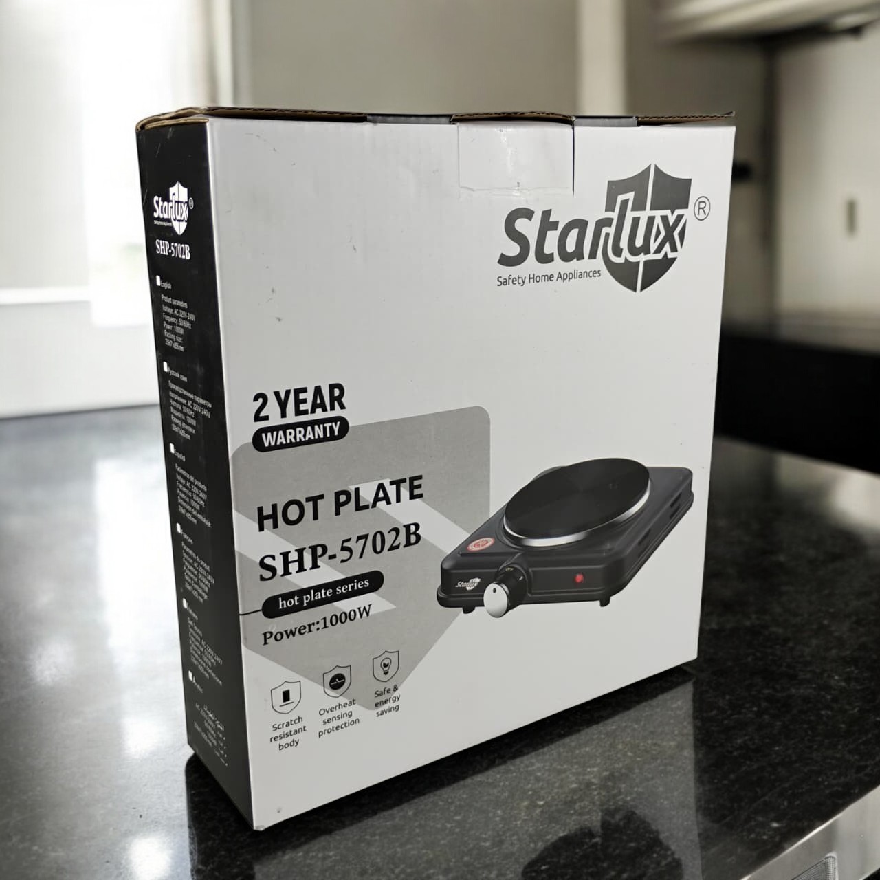 Gambar produk Starlux Kompor Listrik 1 Tungku Mini Portable 5 Gear Hot Plate 1000W - SHP-5702B