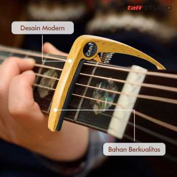 Gambar produk TaffSTUDIO Capo Gitar Zinc Alloy Bridge Pin Remover - QBJ