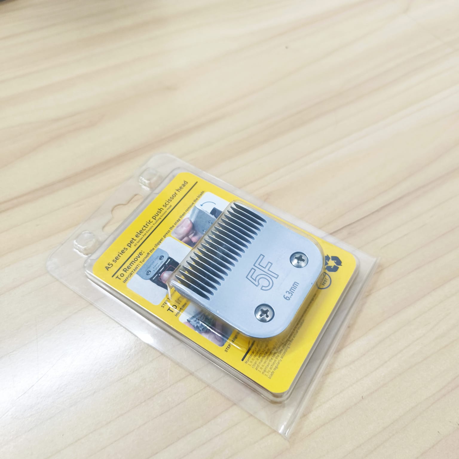 Gambar produk DALING Mata Pisau Cukur Hewan Pet Clipper Blade High Carbon Steel 6.3mm - A5