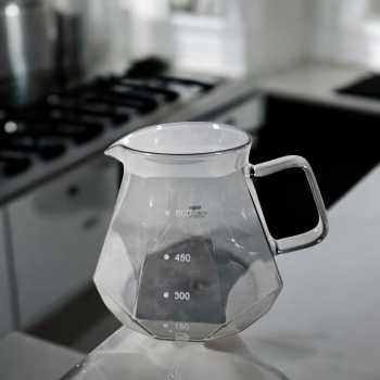 Gambar produk One Two Cups Teko Kopi Coffee Server V60 Drip Pour Over Borosilicate - LS048