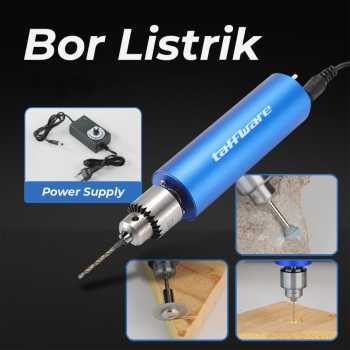 Taffware Bor Listrik Mini Grinder Alat Ukir Multifungsi 12000 RPM - X70200