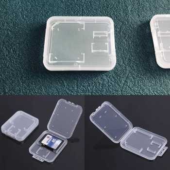 Gambar produk Kotak Plastik Penyimpan Micro SD SDHC Card 2 Slot Memory Card Storage