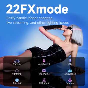 Gambar produk SHIYAN Lampu Studio Fotografi COB LED 3in1 Color 22 Mode 100W - K100W