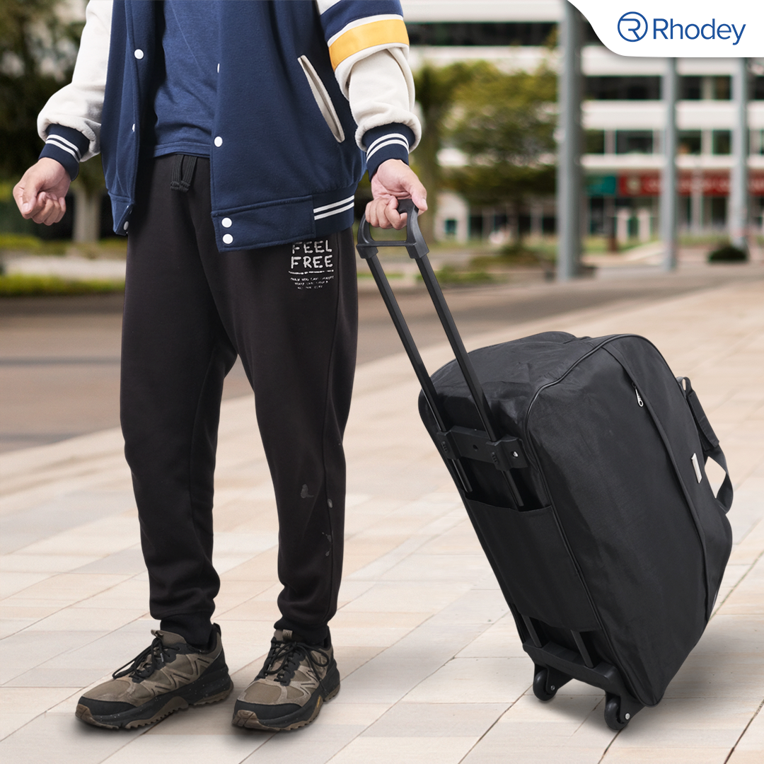 Rhodey Tas Koper Duffle Travel Bag with Trolley Size L Gambar produk Rhodey Tas Koper Duffle Travel Bag with Trolley Size L