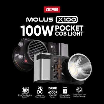 Zhiyun Lampu Studio Fotografi COB LED 3in1 Color Bowens Mount 100W - X100