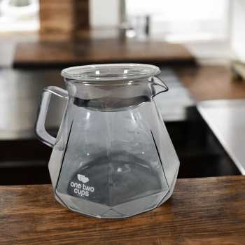 Gambar produk One Two Cups Teko Kopi Coffee Server V60 Drip Pour Over Borosilicate - LS048