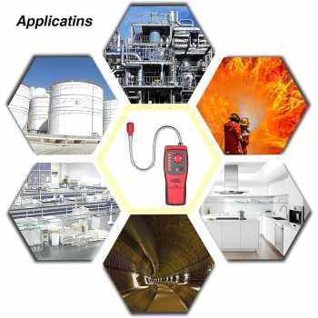 Gambar produk KKMOON Alat Deteksi Gas Bocor Smart Sensor Combustible Detector - AS8800L