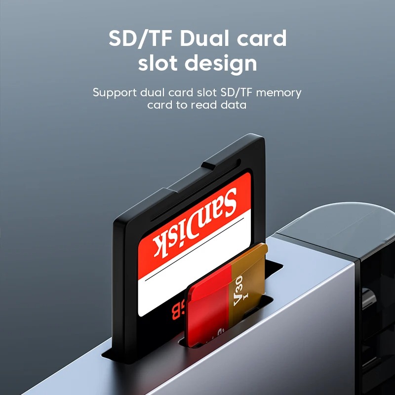 Elough Card Reader 7in1 Type C Micro USB 3.0 OTG SD MicroSD - EL-71 Gambar produk Elough Card Reader 7in1 Type C Micro USB 3.0 OTG SD MicroSD - EL-71