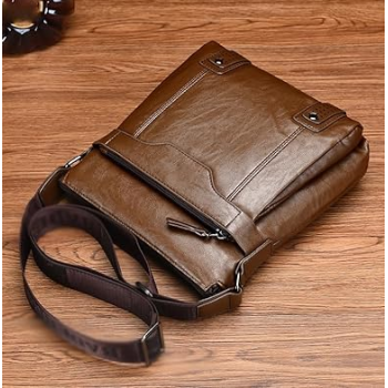 Gambar produk Rhodey Tas Selempang Pria Messenger Business Briefcase Bag PU Leather - 15037