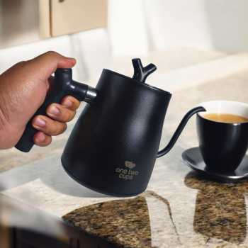 Gambar produk One Two Cups Teko Listrik Kopi Kettle Pemanas Air Leher Angsa 1000W 1L - HR-462