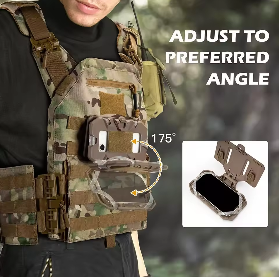 AEGIS Phone Holder Tactical Outdoor Molle Mount Universal ABS - AE-50 Gambar produk AEGIS Phone Holder Tactical Outdoor Molle Mount Universal ABS - AE-50