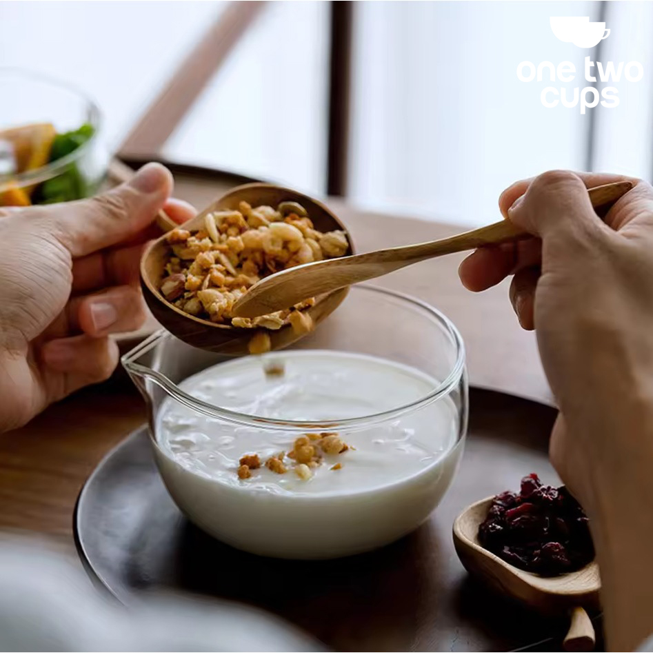 One Two Cups Mangkuk Teh Chawan Kaca Transparent Japanese Matcha Bowl 190ml - CO7 Gambar produk One Two Cups Mangkuk Teh Chawan Kaca Transparent Japanese Matcha Bowl 190ml - CO7