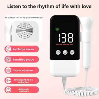 Gambar produk Villego Alat Deteksi Jantung Janin Fetal Doppler Heartrate 2.5MHz - KWL-101