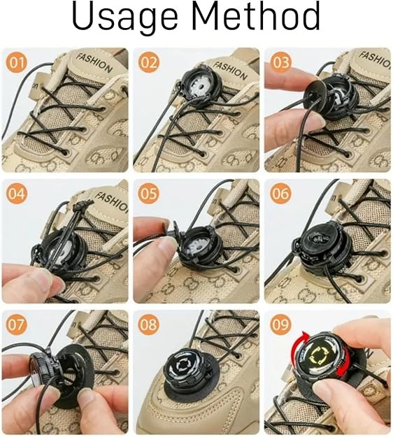 UETEEY Tali Sepatu Putar Automatic Rotating Shoelace Buckle - UT703 Gambar produk UETEEY Tali Sepatu Putar Automatic Rotating Shoelace Buckle - UT703