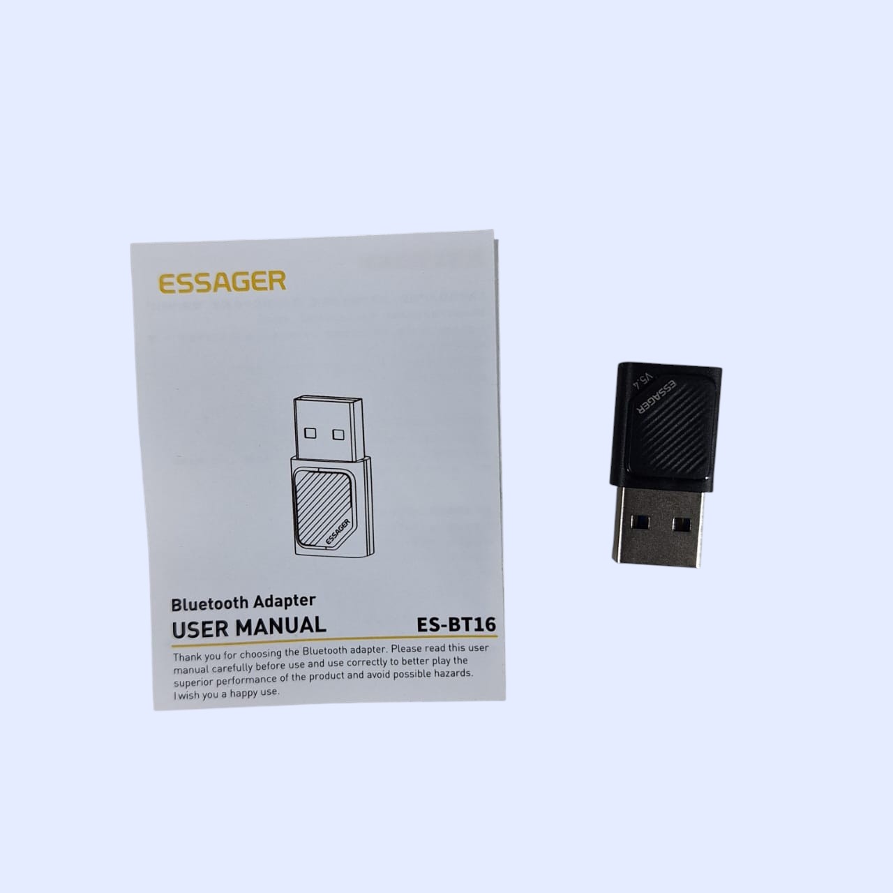 ESSAGER Adaptor Bluetooth 5.4 Dongle PC Laptop for Windows 8.1/10/11 - ES-BT16 Gambar produk ESSAGER Adaptor Bluetooth 5.4 Dongle PC Laptop for Windows 8.1/10/11 - ES-BT16