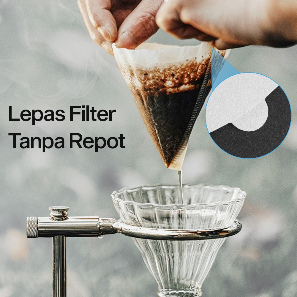 Gambar produk LOVITER Kertas Saringan Kopi Filter Paper V60 2-4 Cups 100 PCS - V04