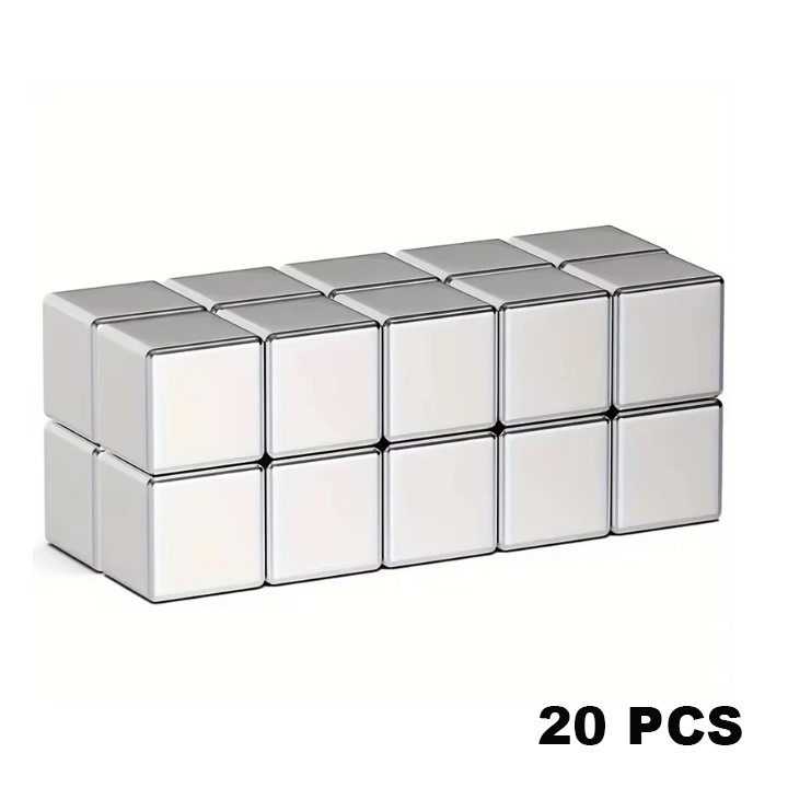 KEMONI Magnet Neodymium Kubus Square Strong Magnet Cube 8x8x8mm 20PCS - N25 Gambar produk KEMONI Magnet Neodymium Kubus Square Strong Magnet Cube 8x8x8mm 20PCS - N25
