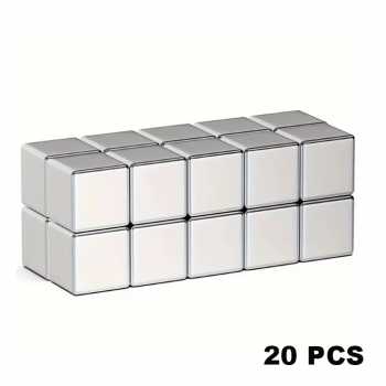 KEMONI Magnet Neodymium Kubus Square Strong Magnet Cube 8x8x8mm 20PCS - N25