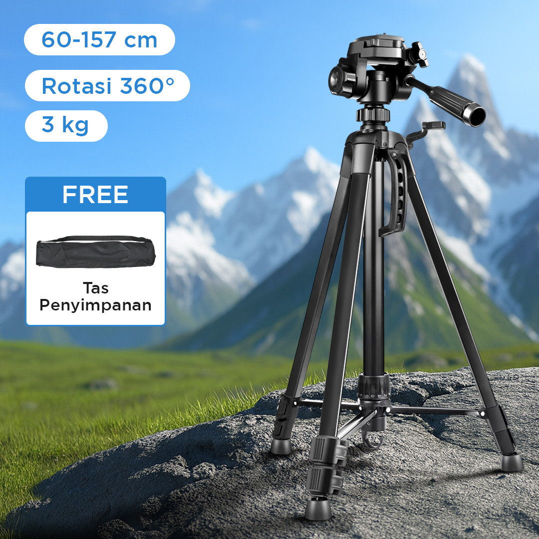 Weifeng Tripod Kamera Pan Head 360 Panoramic 1.57M - WT-3540 Gambar produk Weifeng Tripod Kamera Pan Head 360 Panoramic 1.57M - WT-3540
