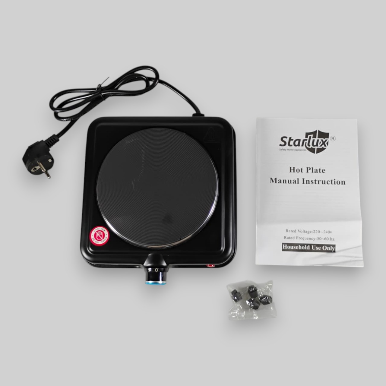 Gambar produk Starlux Kompor Listrik 1 Tungku Mini Portable 5 Gear Hot Plate 1000W - SHP-5702B