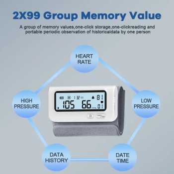 Gambar produk Schbit Tensimeter Digital Pengukur Tekanan Darah Wrist Blood Pressure - KWL-B619